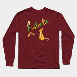 Australia Kangaroo T-Shirt Long Sleeve T-Shirt